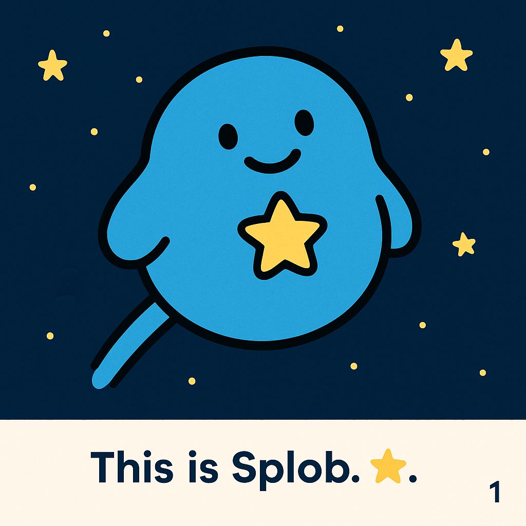 This is Splob — mascot
